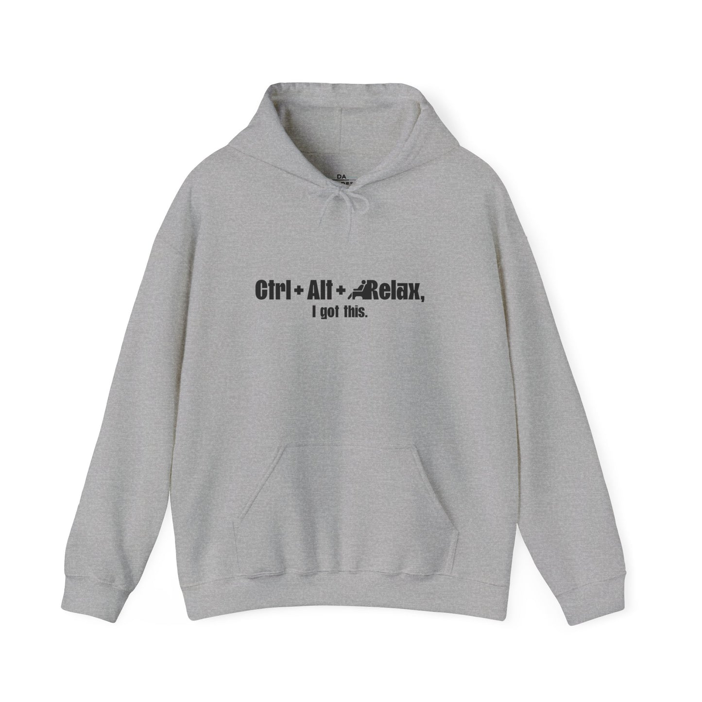 CTRL + ALT + RELAX Unisex Hoodie - Perfect Gift for Tech Lovers
