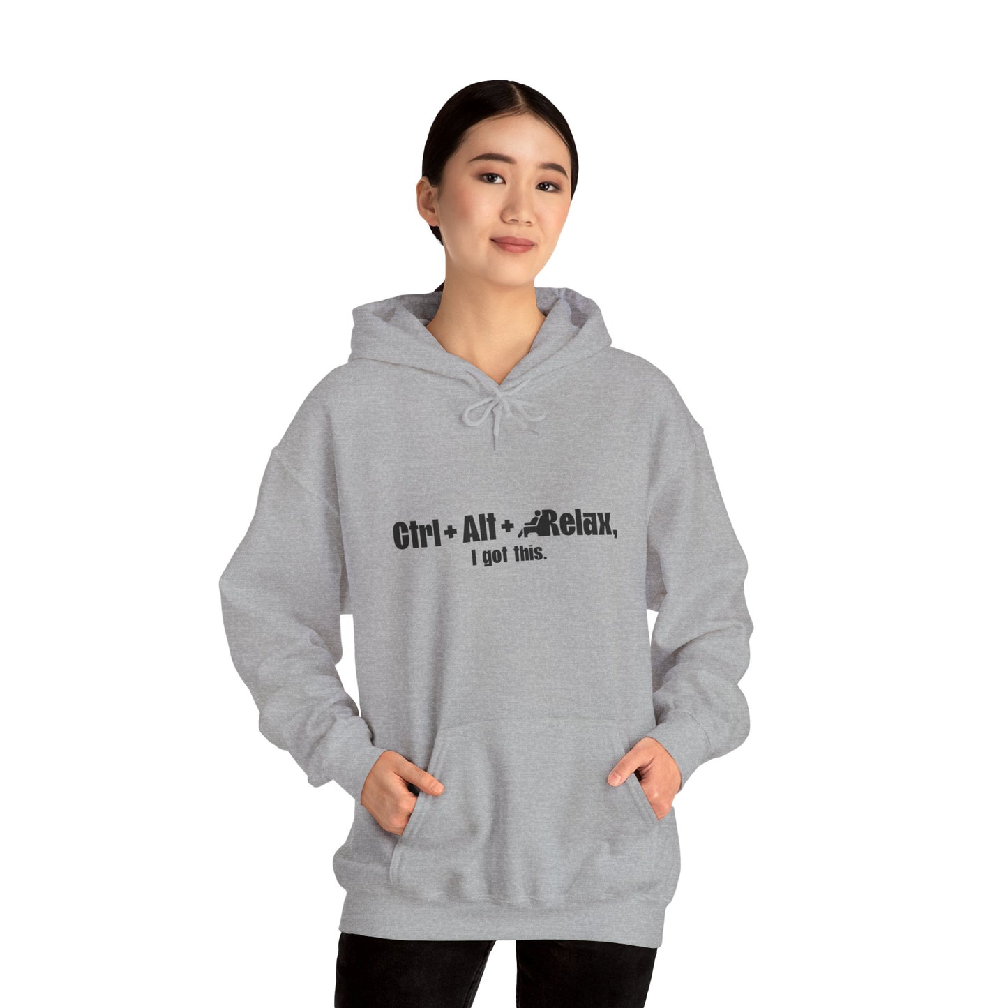 CTRL + ALT + RELAX Unisex Hoodie - Perfect Gift for Tech Lovers