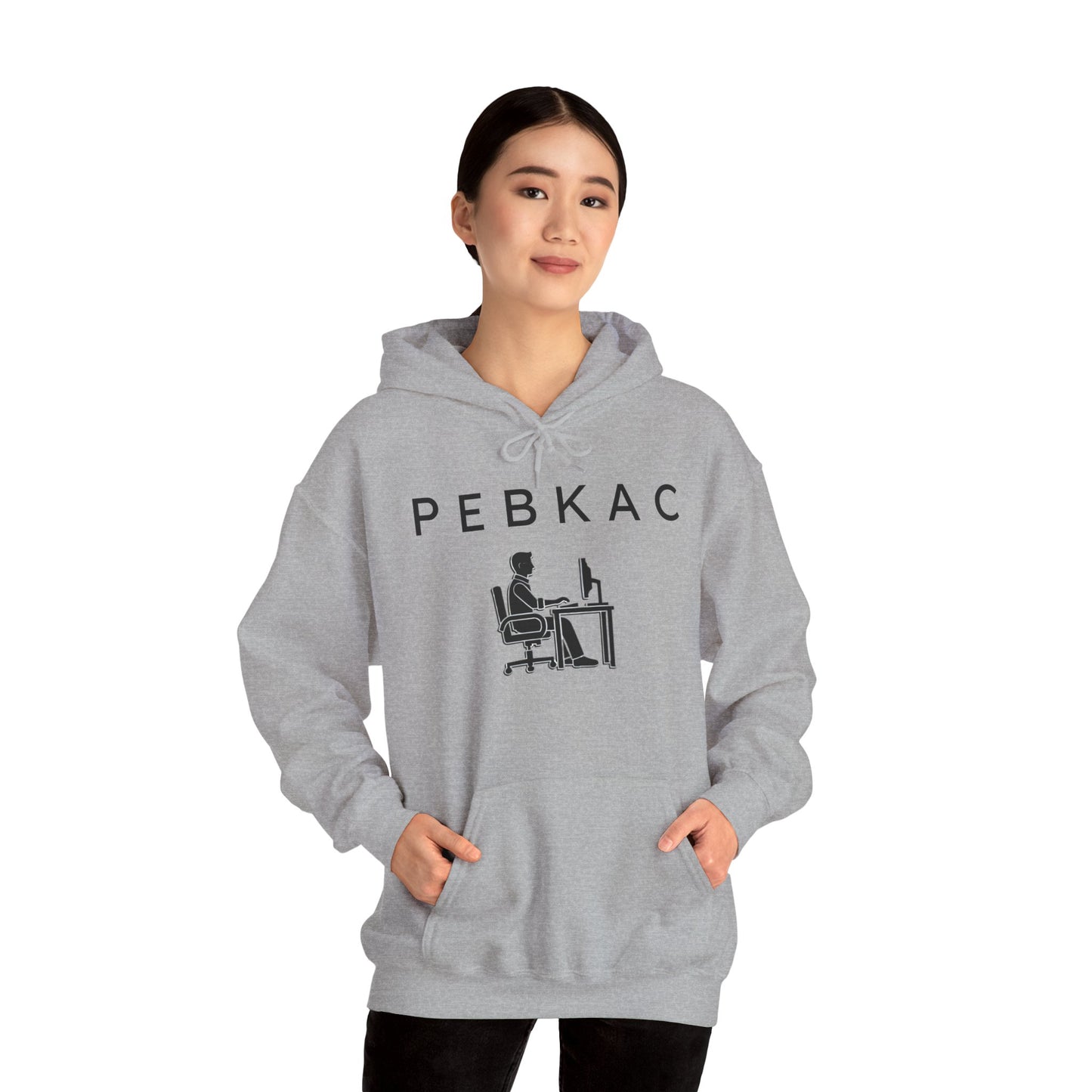 PEBKAC Unisex Hoodie with Gamer Design - Perfect Gift for Tech Lovers