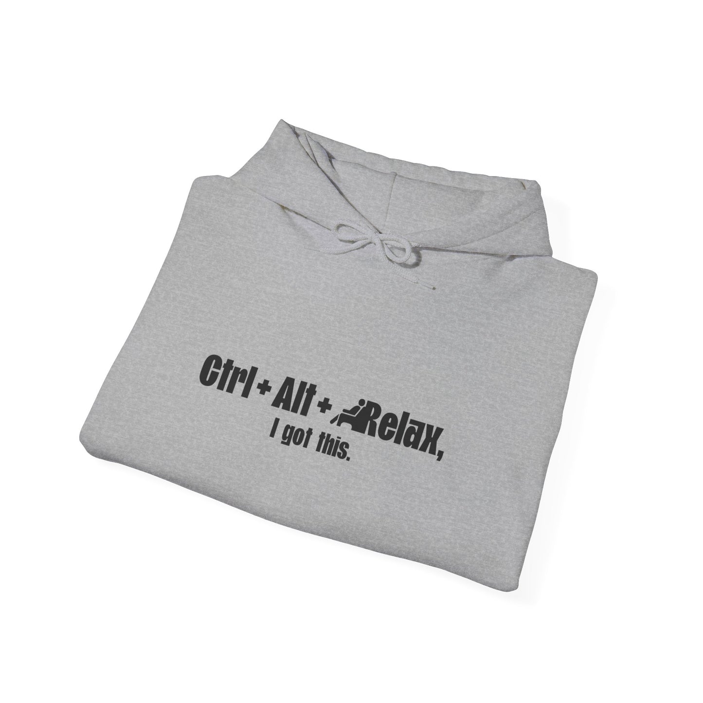 CTRL + ALT + RELAX Unisex Hoodie - Perfect Gift for Tech Lovers