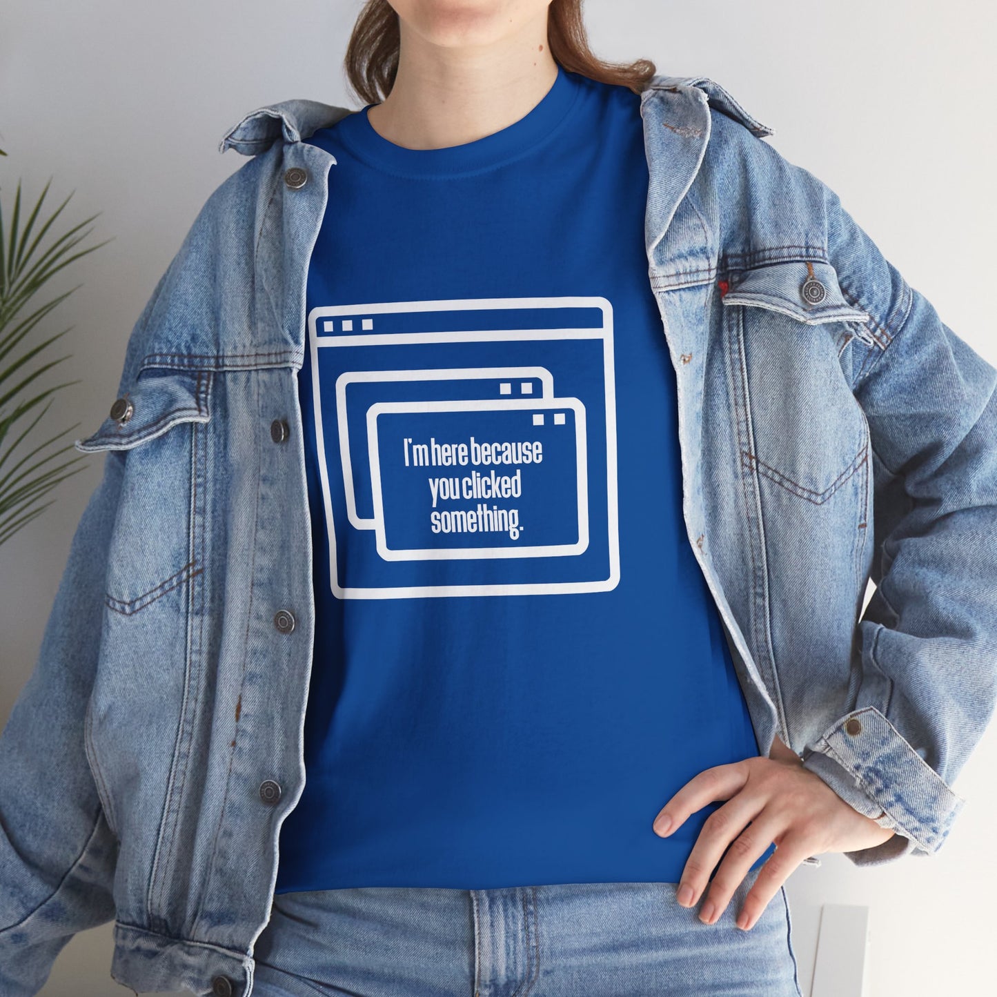 Black/Blue - Clicked Unisex Heavy Cotton Tee - Perfect gift for IT Professionals