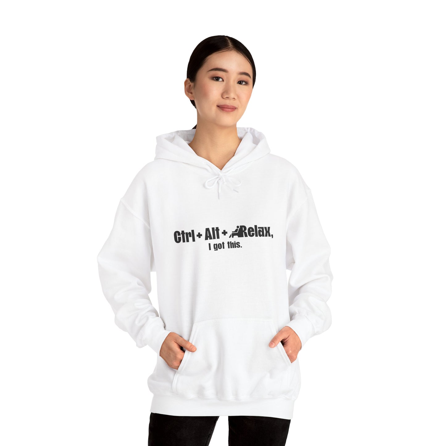 CTRL + ALT + RELAX Unisex Hoodie - Perfect Gift for Tech Lovers