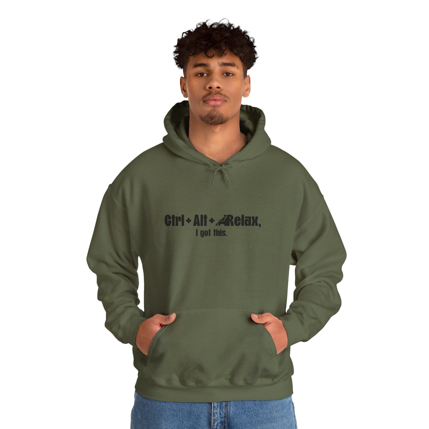 CTRL + ALT + RELAX Unisex Hoodie - Perfect Gift for Tech Lovers