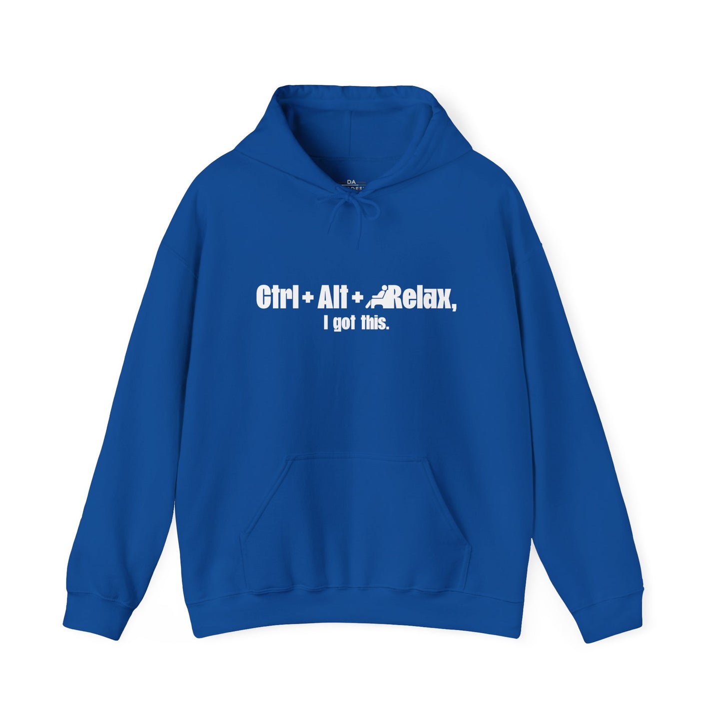 Black - CTRL + ALT + RELAX Unisex Hoodie - Perfect Gift for Tech Lovers