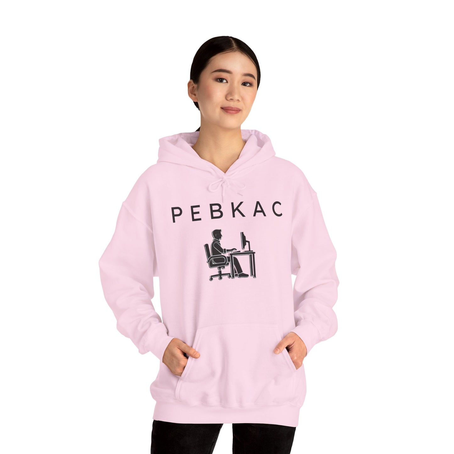 PEBKAC Unisex Hoodie with Gamer Design - Perfect Gift for Tech Lovers