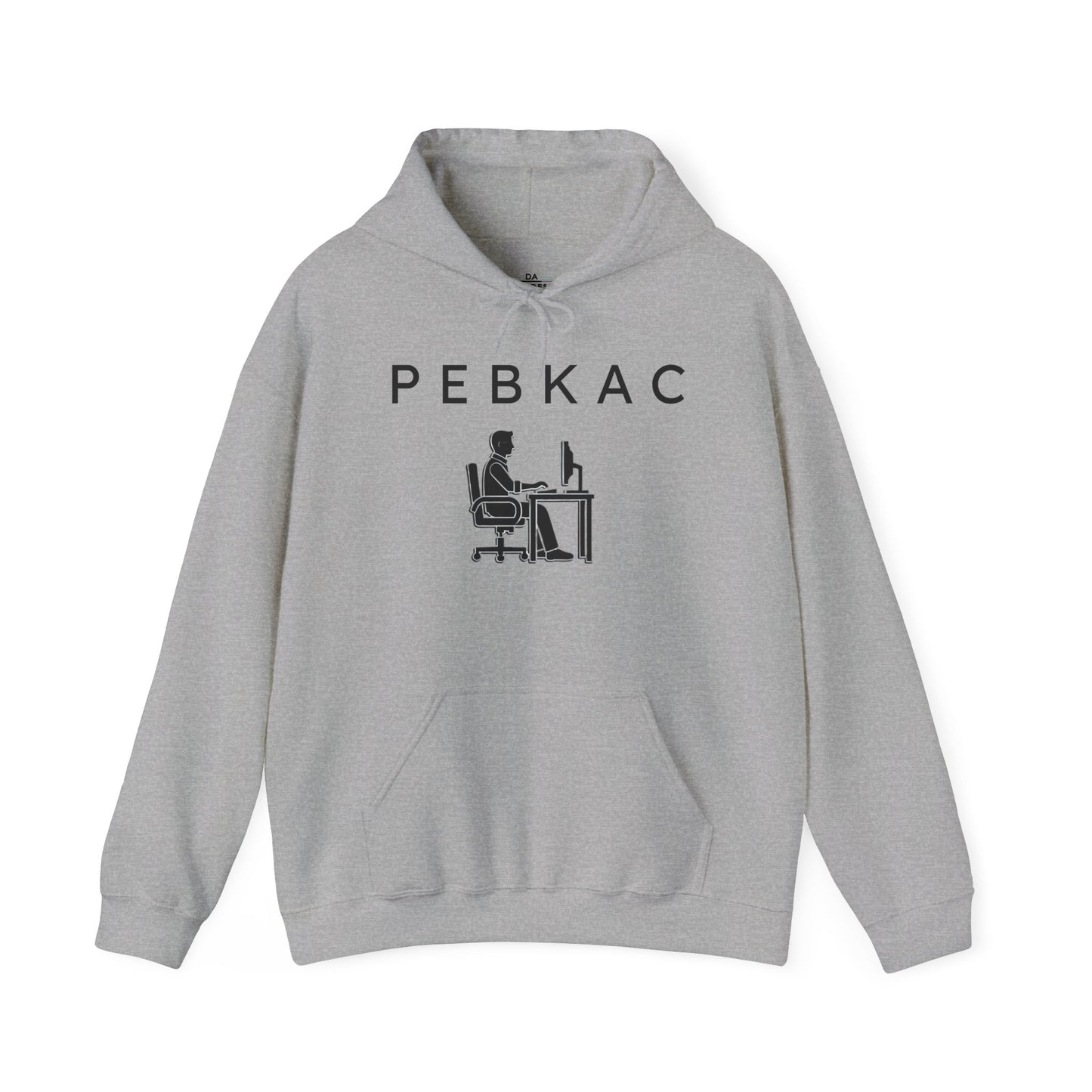 PEBKAC Unisex Hoodie with Gamer Design - Perfect Gift for Tech Lovers