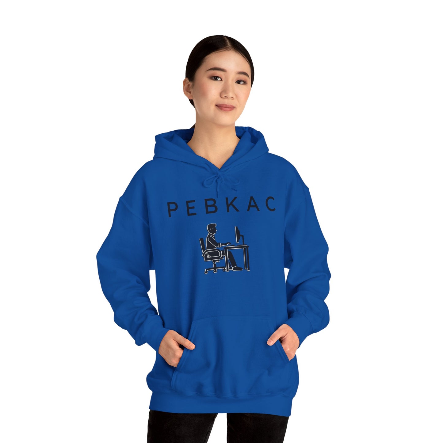 PEBKAC Unisex Hoodie with Gamer Design - Perfect Gift for Tech Lovers