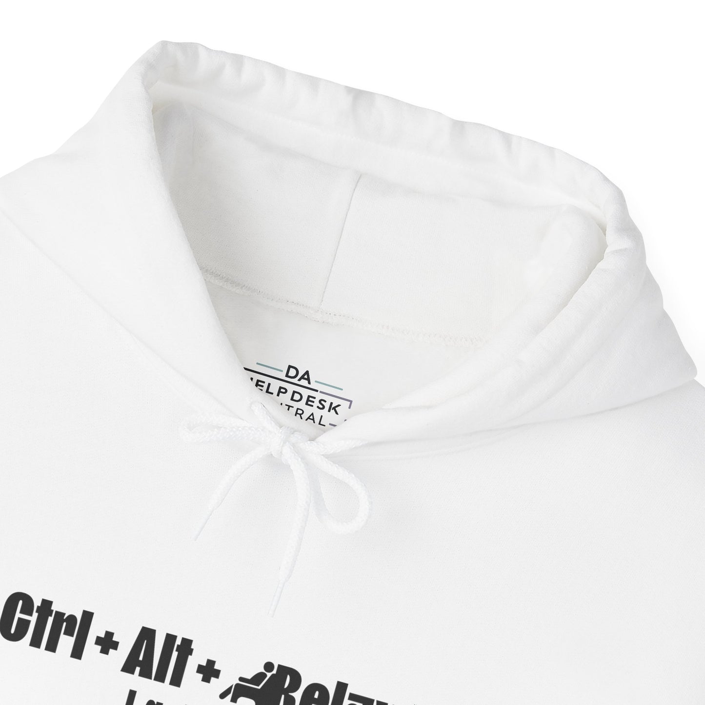 CTRL + ALT + RELAX Unisex Hoodie - Perfect Gift for Tech Lovers