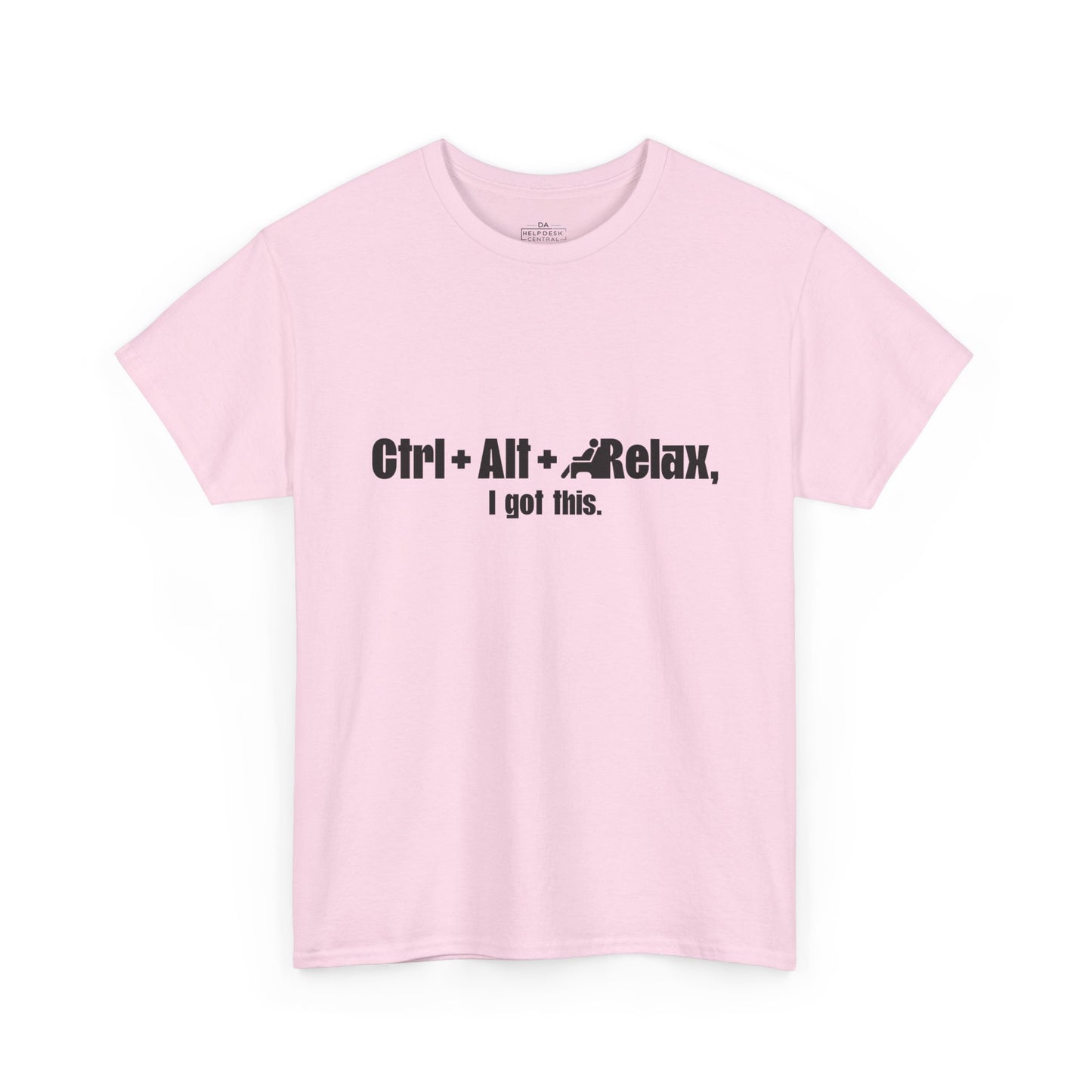 CTRL + ALT + RELAX Unisex Heavy Cotton Tee - Perfect for IT Nerds