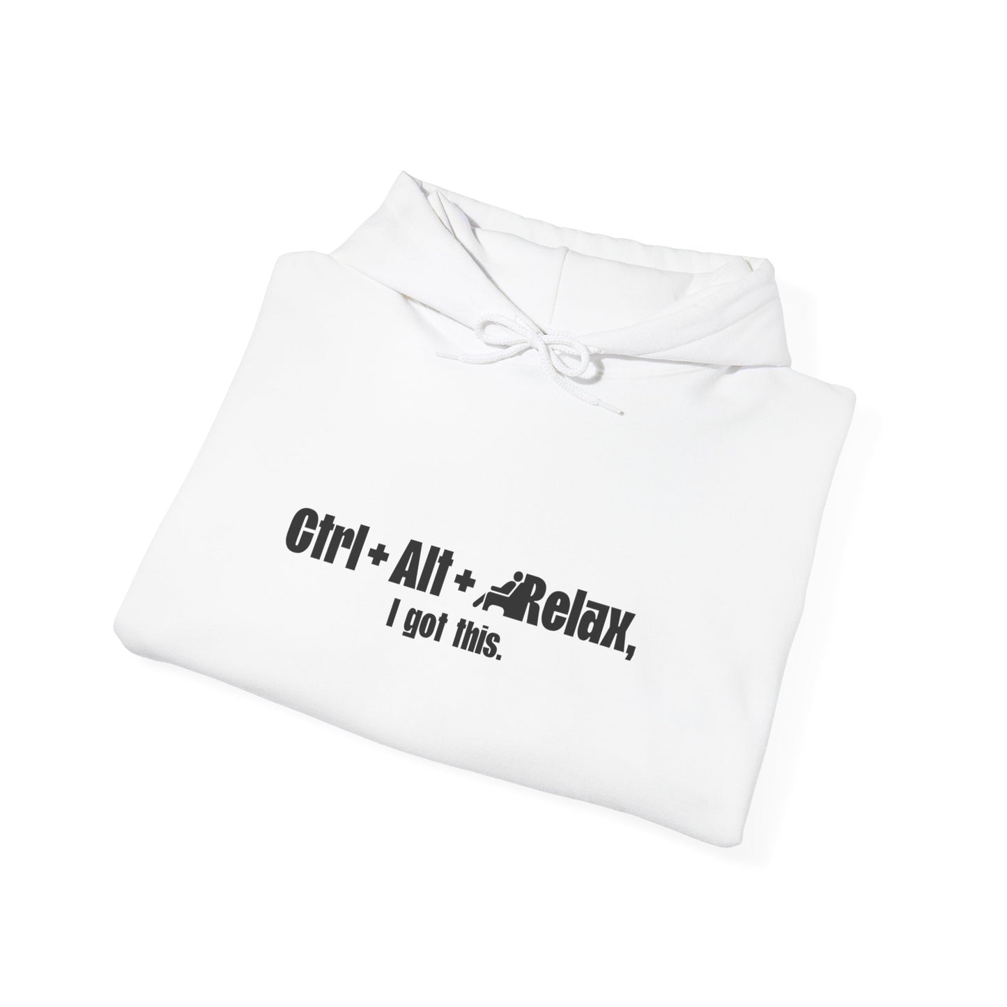 CTRL + ALT + RELAX Unisex Hoodie - Perfect Gift for Tech Lovers