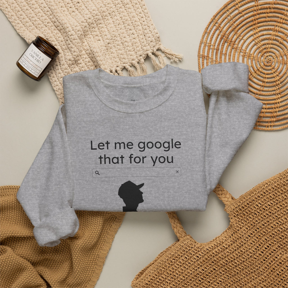 Crewneck Sweatshirt — "LMGTFY" Graphic
