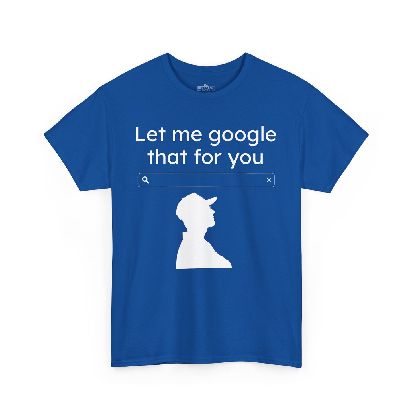 Black/Blue - LMGTFY Unisex Heavy Cotton Tee - Perfect gift for Your Witty Friend
