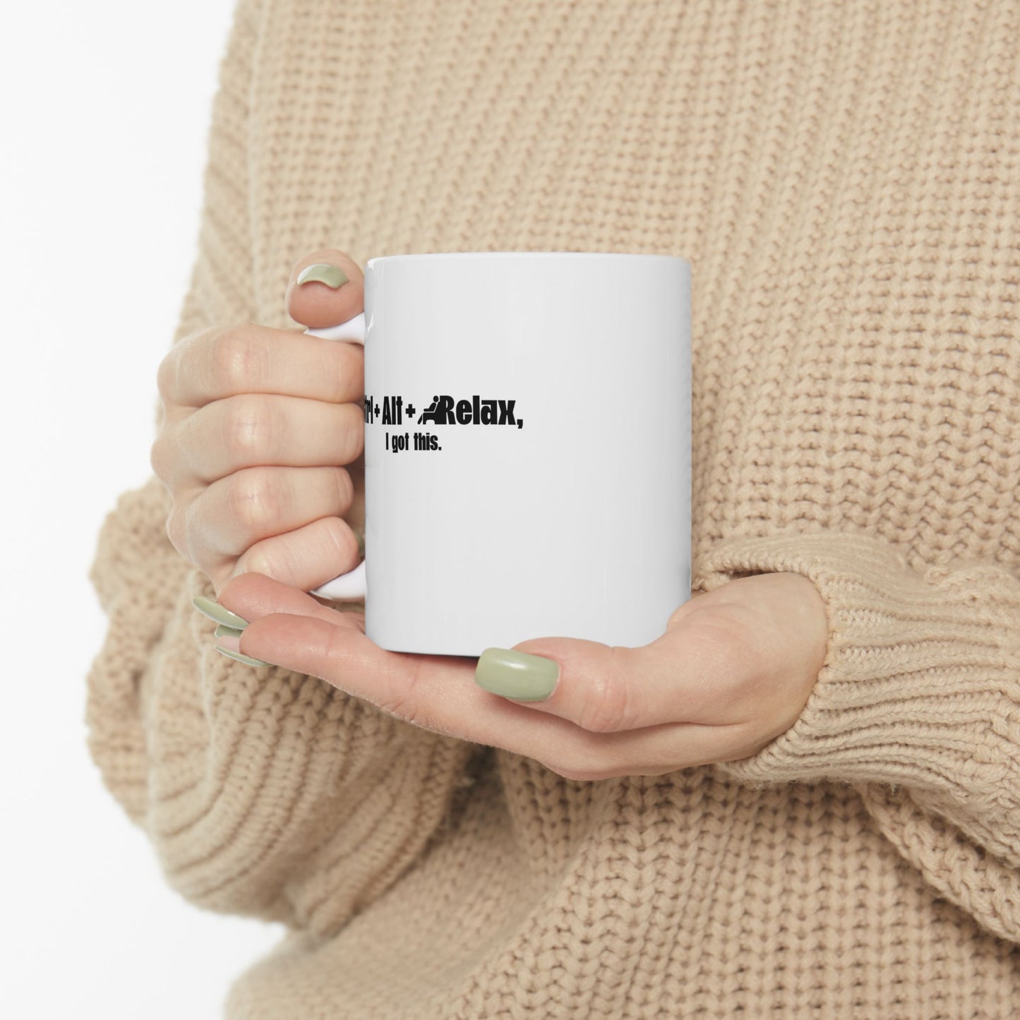 Coffee Mug - Ctrl + Alt + Relax Printed Design