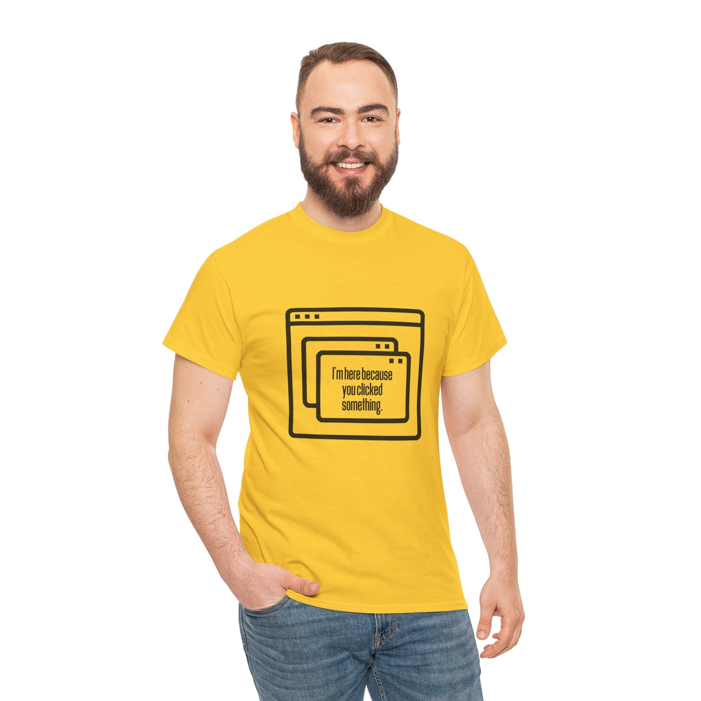 Clicked Unisex Heavy Cotton Tee - Perfect gift for IT Professionals