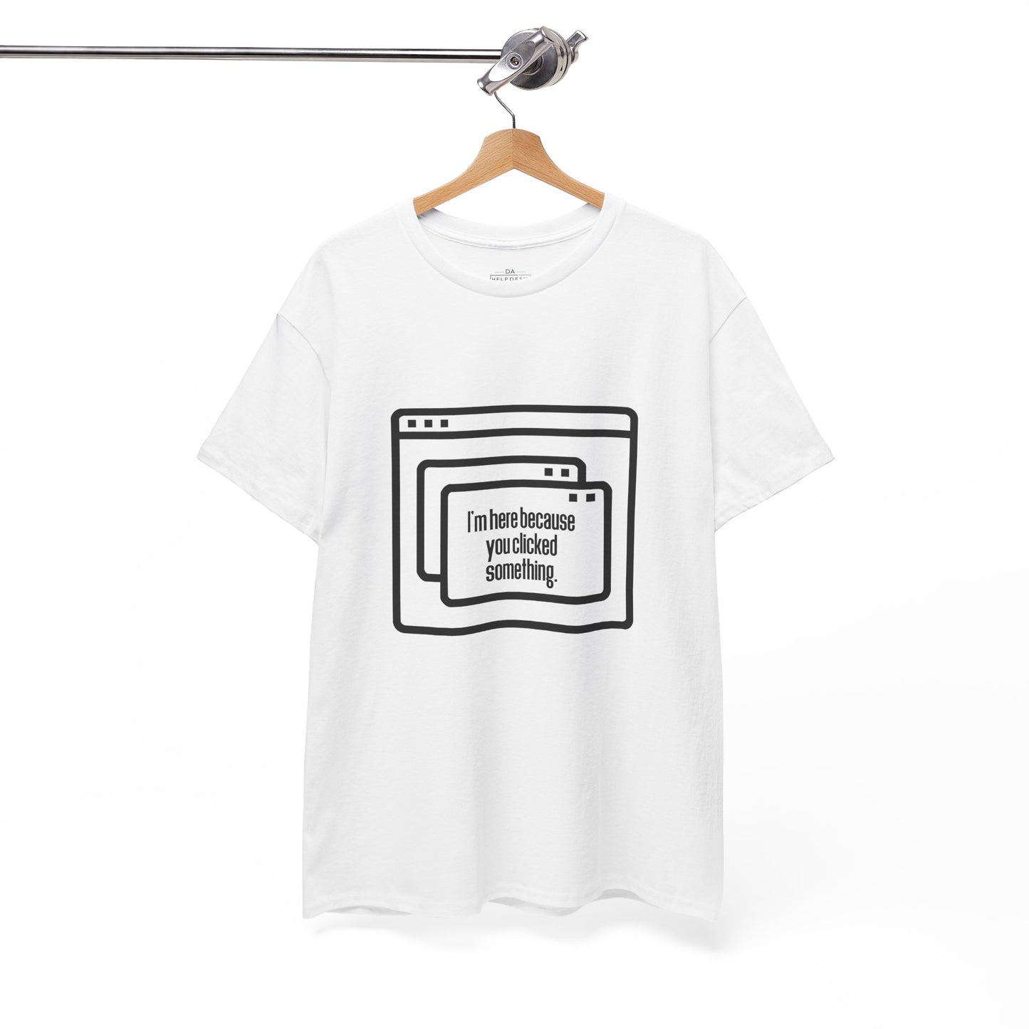 Clicked Unisex Heavy Cotton Tee - Perfect gift for IT Professionals