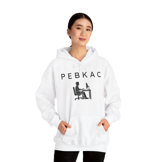PEBKAC Unisex Hoodie with Gamer Design - Perfect Gift for Tech Lovers