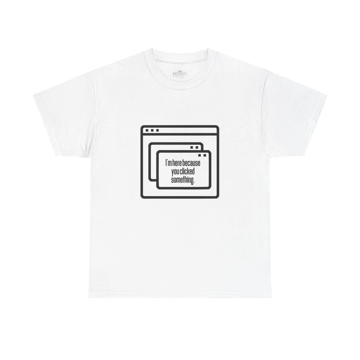 Clicked Unisex Heavy Cotton Tee - Perfect gift for IT Professionals