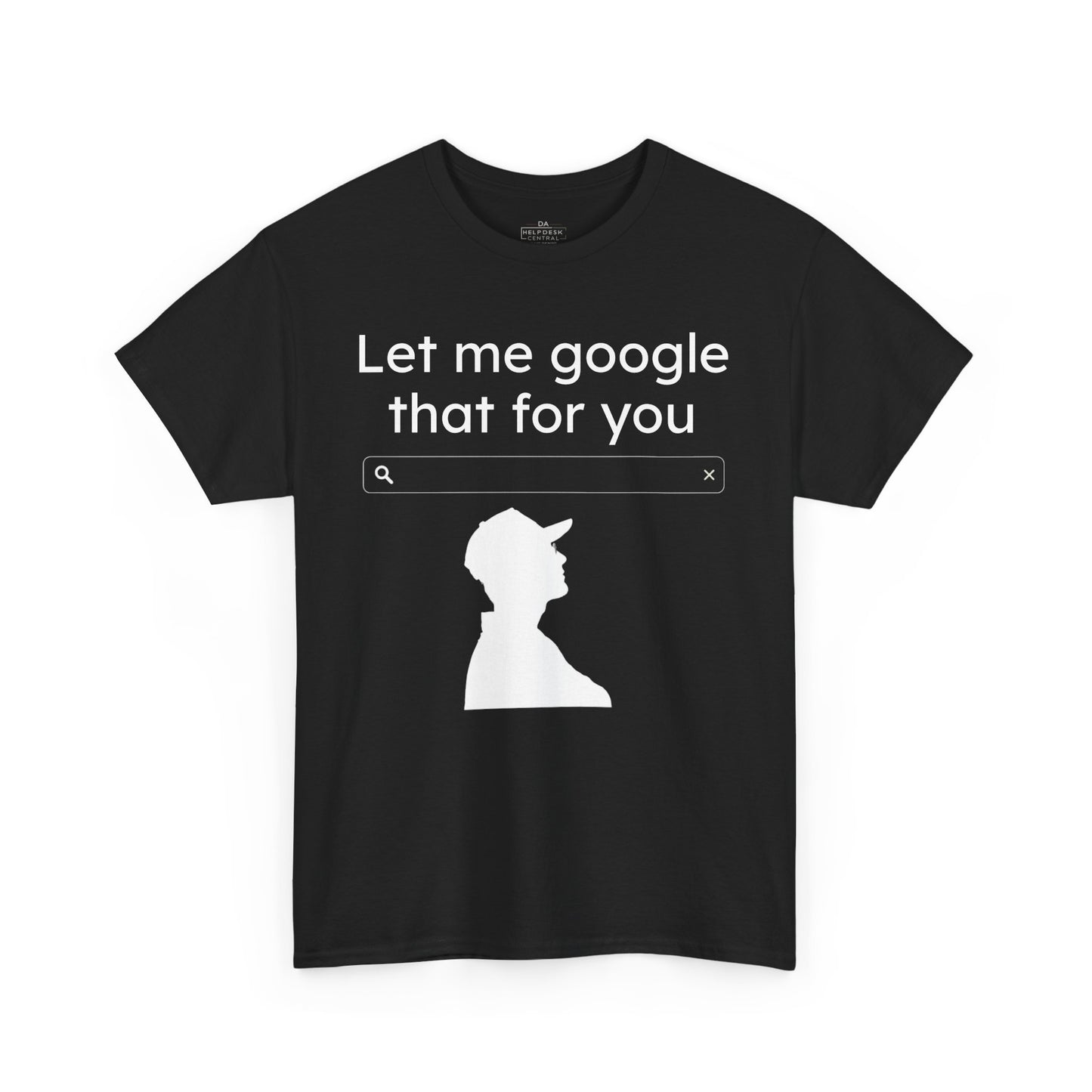 Black/Blue - LMGTFY Unisex Heavy Cotton Tee - Perfect gift for Your Witty Friend