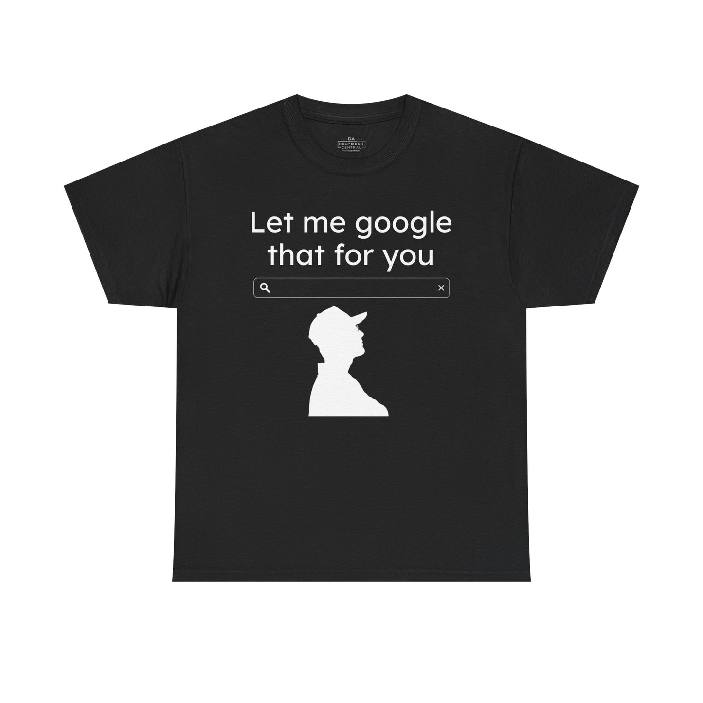 Black/Blue - LMGTFY Unisex Heavy Cotton Tee - Perfect gift for Your Witty Friend