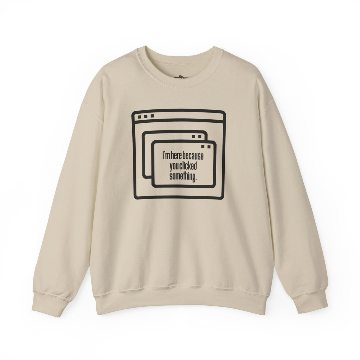 Crewneck Sweatshirt — "Clicked" Graphic