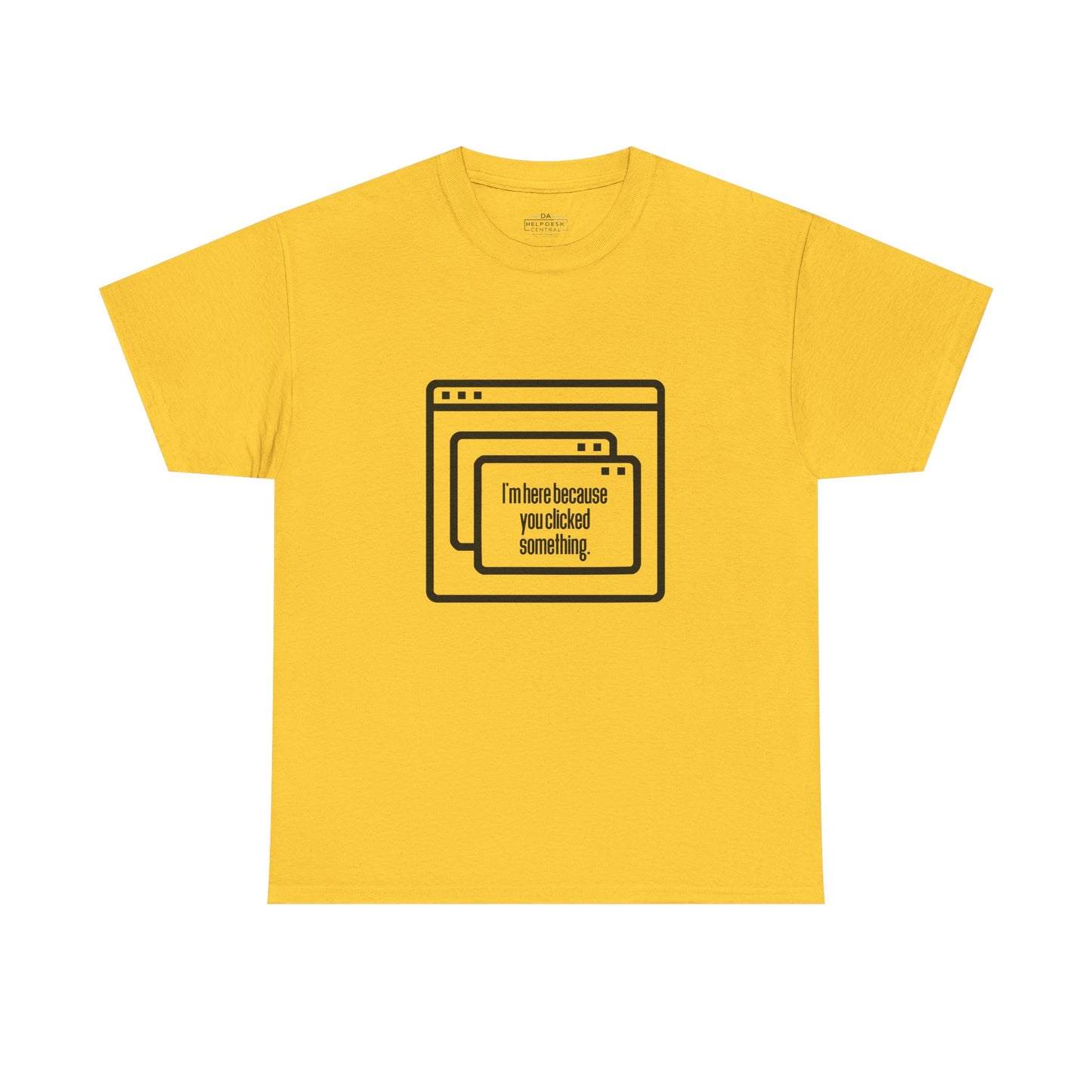 Clicked Unisex Heavy Cotton Tee - Perfect gift for IT Professionals