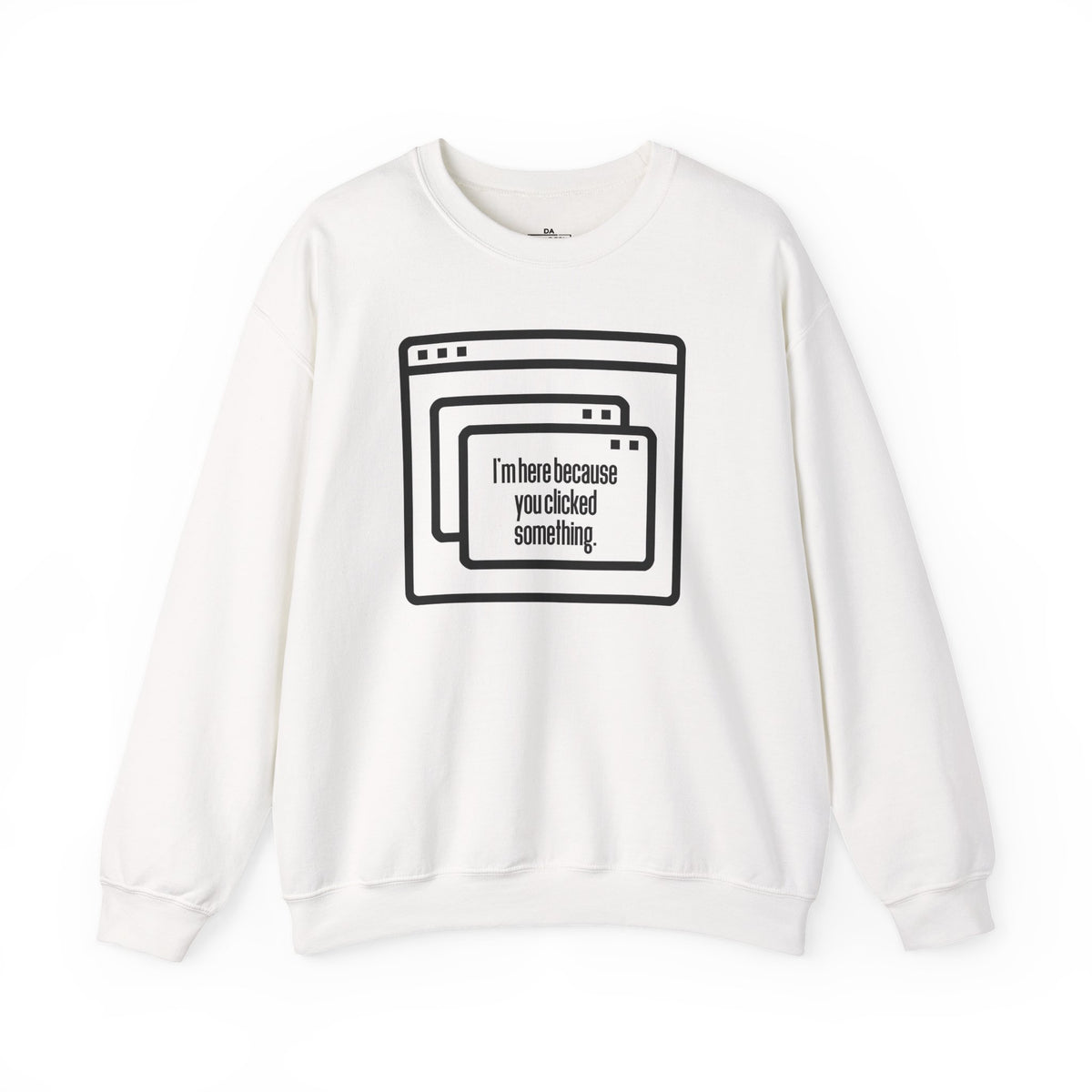 Crewneck Sweatshirt — "Clicked" Graphic