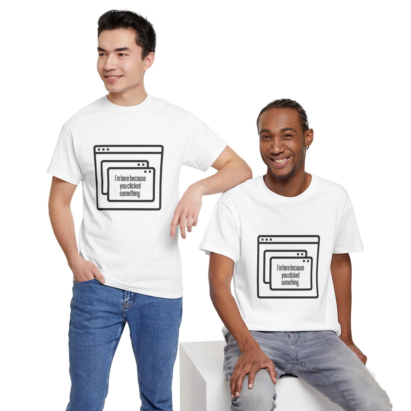 Clicked Unisex Heavy Cotton Tee - Perfect gift for IT Professionals