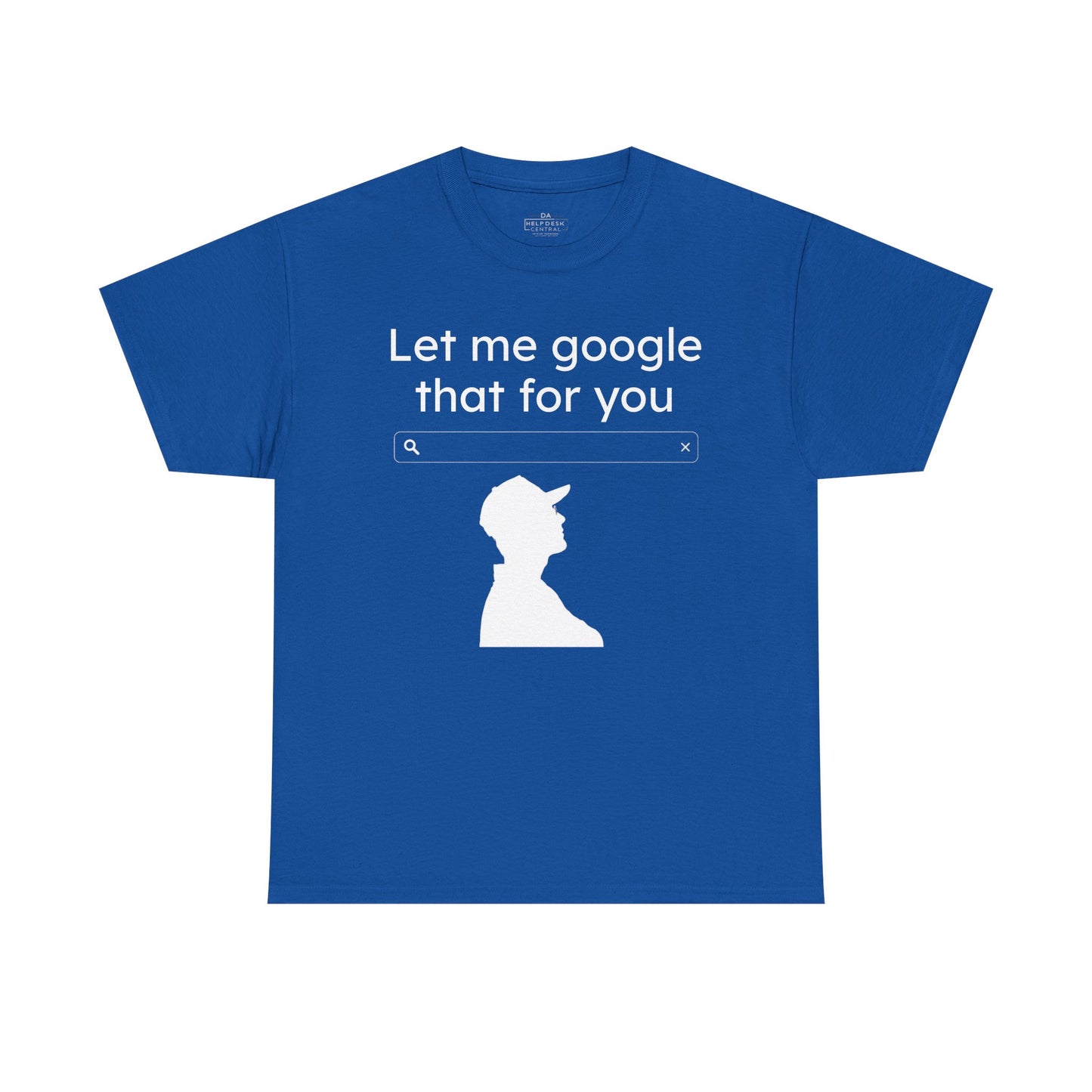 Black/Blue - LMGTFY Unisex Heavy Cotton Tee - Perfect gift for Your Witty Friend
