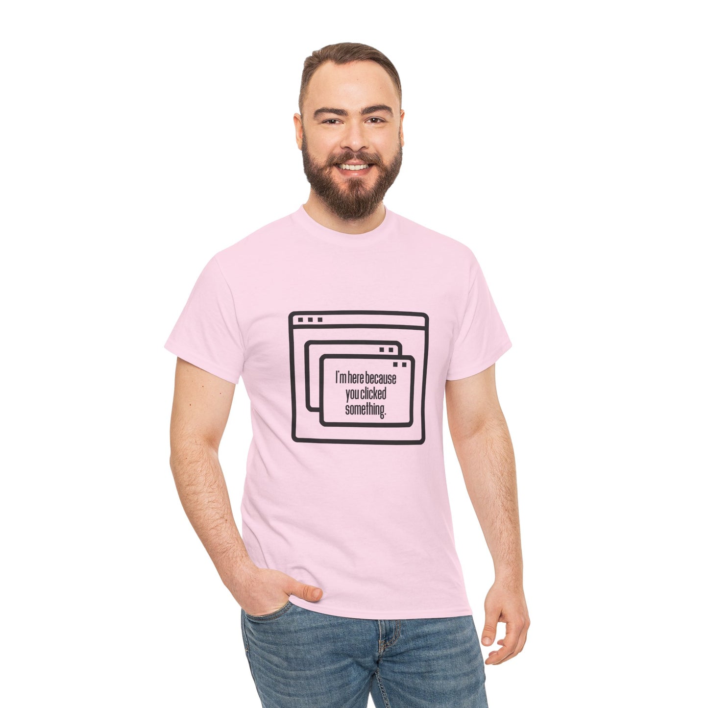 Clicked Unisex Heavy Cotton Tee - Perfect gift for IT Professionals