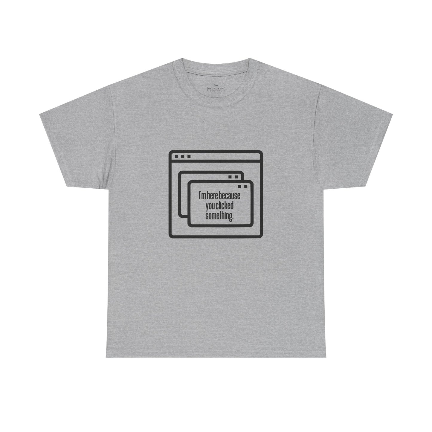 Clicked Unisex Heavy Cotton Tee - Perfect gift for IT Professionals