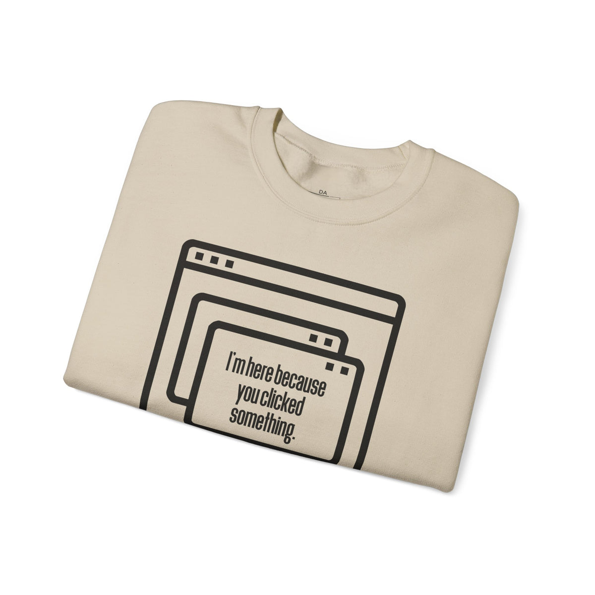 Crewneck Sweatshirt — "Clicked" Graphic