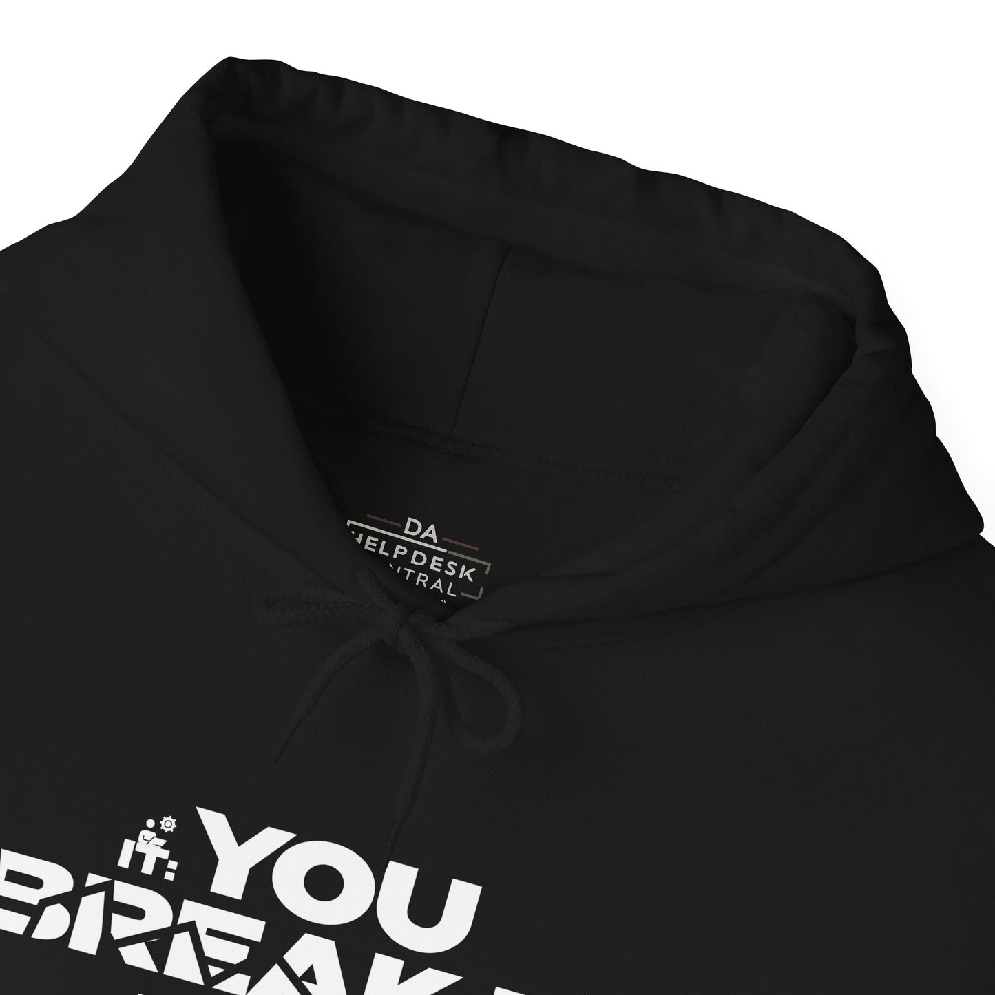 Black - BreakFix Unisex Hoodie - Perfect Gift for Tech Lovers